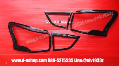  Chrome clear tail light cover for Isuzu Mux 2017-2020