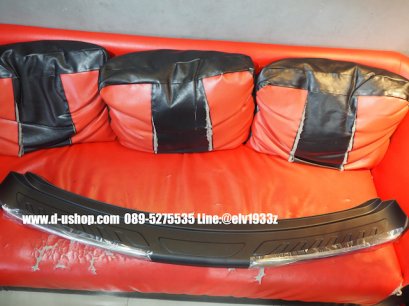 กันรอยท้ายดำตัดโครเมียมตรงรุ่น Isuzu Mu-X