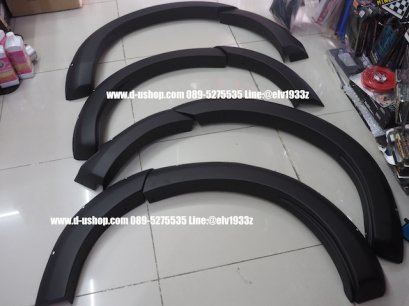 คิ้วล้อดำด้านแบบหมุดตรงรุ่น ISUZU MUX 2021 แบบ6นิ้ว