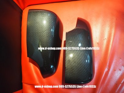 ครอบกระจกมองข้างเคฟล่าล้วนตรงรุ่น Ford Ranger All New 2012-18