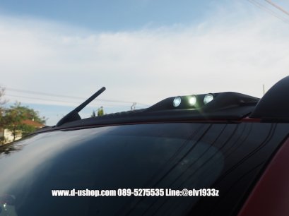 ไฟLED Daylight ดำด้านพื้นเคฟล่า บนหลังคาตรงรุ่น Ford Ranger All New 2015-17 
