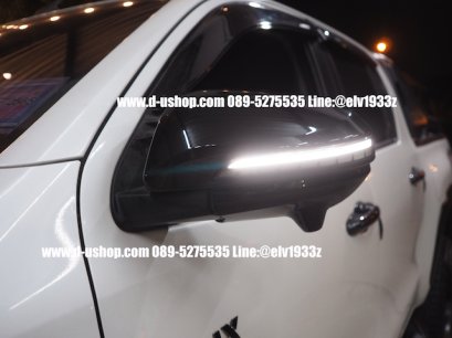 ครอบกระจกมองข้างมีไฟสีตามตัวรถตรงรุ่น Toyota REVO 2015-2019