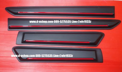 กาบกันกระแทกข้างประตูดำด้านตรงรุ่น Toyota REVO 2020 สไตล์ OEM