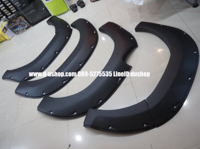 คิ้วล้อดำด้านแบบหมุด Toyota REVO 2015 ตรงรุ่นหัวเดี่ยวตอนเดียว