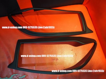 ครอบไฟหน้าดำด้านตรงรุ่น Toyota Fortuner 09-10 (ไฟหยัก)