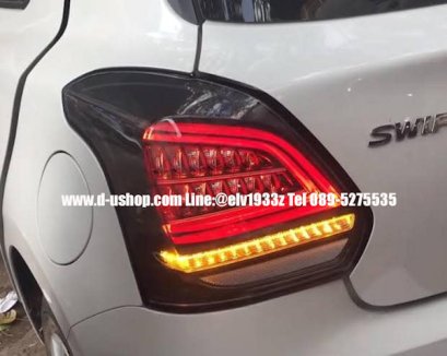 โคมไฟท้ายSmoke LED ตรงรุ่น Suzuki Swift All New 2018