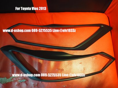ครอบไฟหน้าดำด้านตรงรุ่น Toyota Vios All New 2013