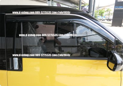 Black door awning with chrome edge, exact model for WULING Air EV.