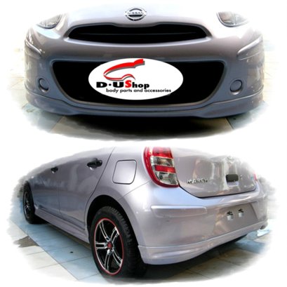 ชุดแต่งรอบคัน NISSAN MARCH ทรง Sporty