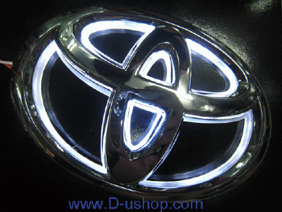 โลโก้ TOYOTA แบบมีไฟสำหรับติดท้ายหรือหน้ากระจัง.gif