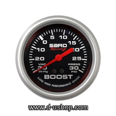 เกจ์ SARD วัดบูสท์ ดีเซล 60psi (ดำ)