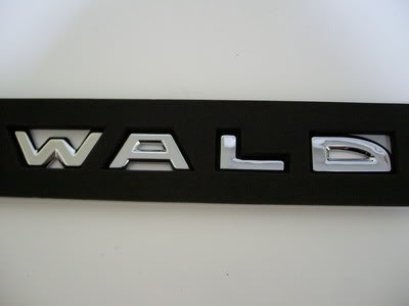 Logo WALD ติดฝากระโปรง โครเมียมตัวแยก