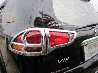 ครอบไฟท้ายงานโครเมี่ยม Mitsubishi Pajero Sport