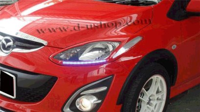 ครอบไฟหน้าแบบมีไฟสำหรับมาสด้า 2