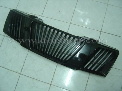 กระจังหน้า Nissan Navara ลายตั้ง สีดำ