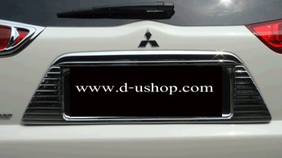 ครอบโครเมียม แผ่นป้ายทะเบียน Pajero Sport