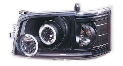 ไฟหน้ารถตู้แบบโปรเจอเตอร์ Hiace โคมดำ