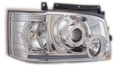 ไฟหน้ารถตู้แบบโปรเจคเตอร์ Hiace โคมขาว