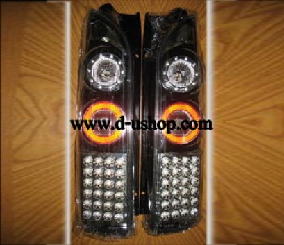 ไฟท้ายรถตู้ Hiace ไฟ LED โคมดำ