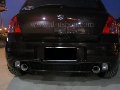 หม้อพักคู่ พร้อมปลายท่อ 2 ท่อ สำหรับ SWIFT Sport