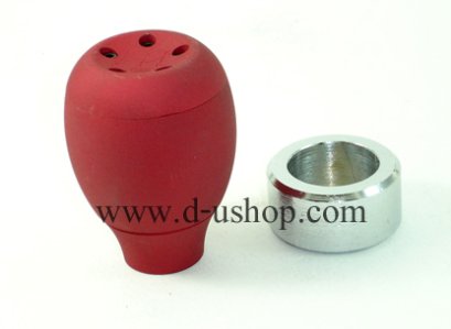 หัวเกียร์ ทรง Red1 สีแดงอลูมิเนียมอย่างดี