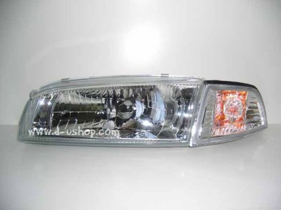 ไฟหน้าพร้อมไฟมุม โคมขาว Mitsubishi E-Car DEPO