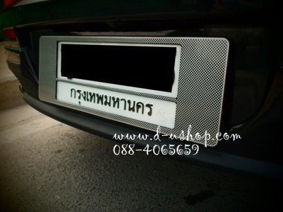 ป้ายทะเบียนกันน้ำ ลายเคฟล่า สำหรับรถทุกรุ่น
