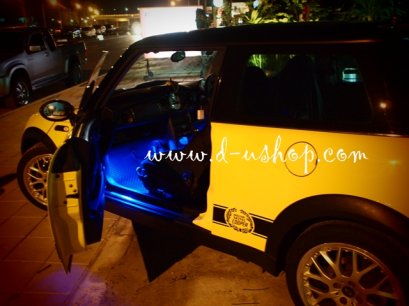 บริการติดตั้งไฟส่องใต้เท้า สำหรับ Mini Cooper