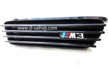 ช่องลมหลอกสีดำ BMW E46 โลโก้ M3