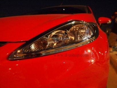 ครอบไฟหน้าโครเมียม Ford Fiesta แบบเต็ม