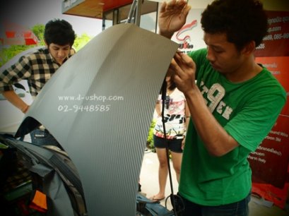หุ้มฝากระโปรงหน้า Honda Jazz 08-2011 เคฟล่า3M แท้#2