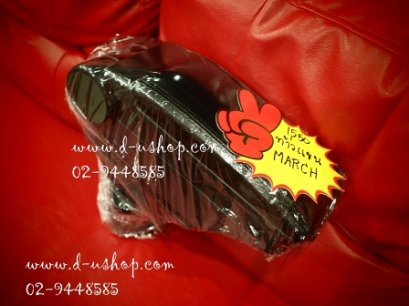 ท้าวแขนหนังดำแท้ Nissan March