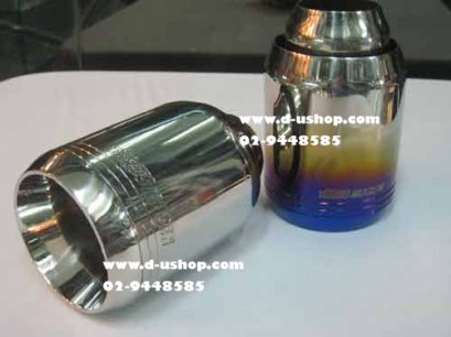 ปลายท่อสแตนเลส ทรง Mugen VIII สำหรับรถทุกรุ่น