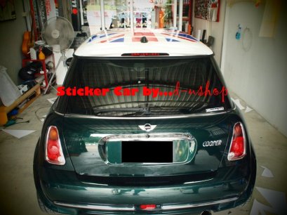 สติกเกอร์แต่งลายรถ Mini One ลาย ธงชาติอังกฤษแบบไดคัท