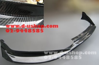 ลิ้นหน้าต่อคาร์บอนแท้ Honda Jazz2011 (รองTop) ทรง JS Racing