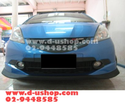 ลิ้นหน้าต่อดำด้าน Honda Jazz2011 (รองTop) ทรง JS Racing