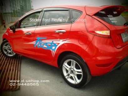 สติกเกอร์แต่งลายรถ Ford Fiesta ติดโลโก้ Fiesta ข้างประตู