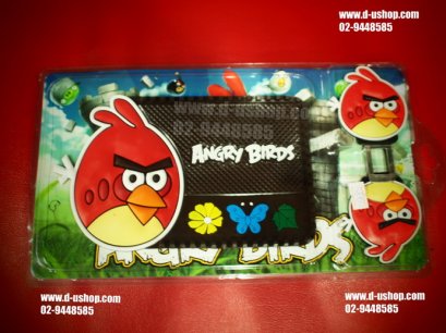 ที่เสียบเบลล์+ยางแผ่นกันลื่น Angry Bird Ver.2 สำหรับรถทุกรุ่น