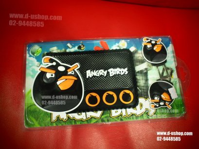 ที่เสียบเบลล์+ยางแผ่นกันลื่น Angry Bird Ver.3 สำหรับรถทุกรุ่น