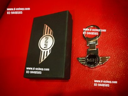 พวงกุญแจสแตนเลสโลโก้ Mini สำหรับรถทุกรุ่น