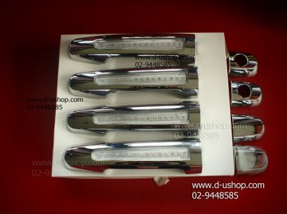 ครอบมือเปิดประตูโครเมียมแบบมีไฟLED Toyota Fortuner 2011