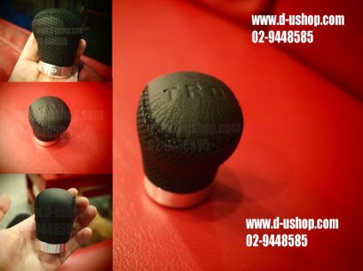 หัวเกียร์หนังดำ TRD รุ่นสั้น สำหรับรถทุกรุ่น