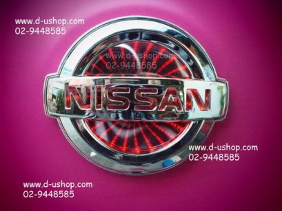 ฐานโลโก้มีไฟท้าย 3มิติ Nissan March