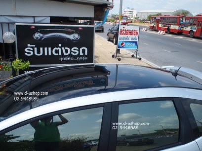 Wrap หลังคาแก้ว ด้วยสติกเกอร์พิเศษ สำหรับรถทุกรุ่น