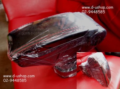 ท้าวแขนหนังดำด้านแดง Mazda2