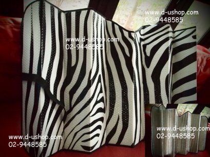 ม่านบังแดด ลายม้าลายขาวดำสำหรับรถทุกรุ่น