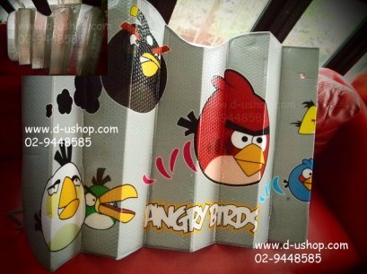 ม่านบังแดด ลาย Angry Bird สีเทาสำหรับรถทุกรุ่น