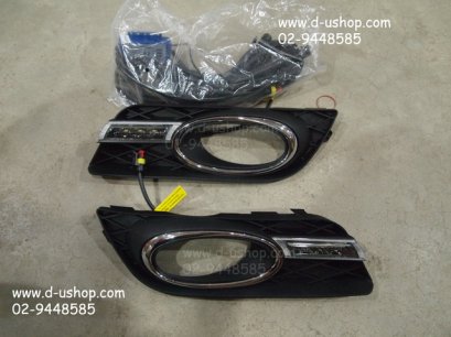 ครอบไฟตัดหมอกแบบมี Daylight LED Honda Civic New 2012