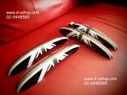 ครอบมือจับประตูลายธงชาติอังกฤษขาวดำ Mini Country Man