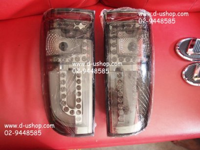โคมไฟท้าย LED Smoke Toyota Vigo Champ New 2012 สไตล์ BMW